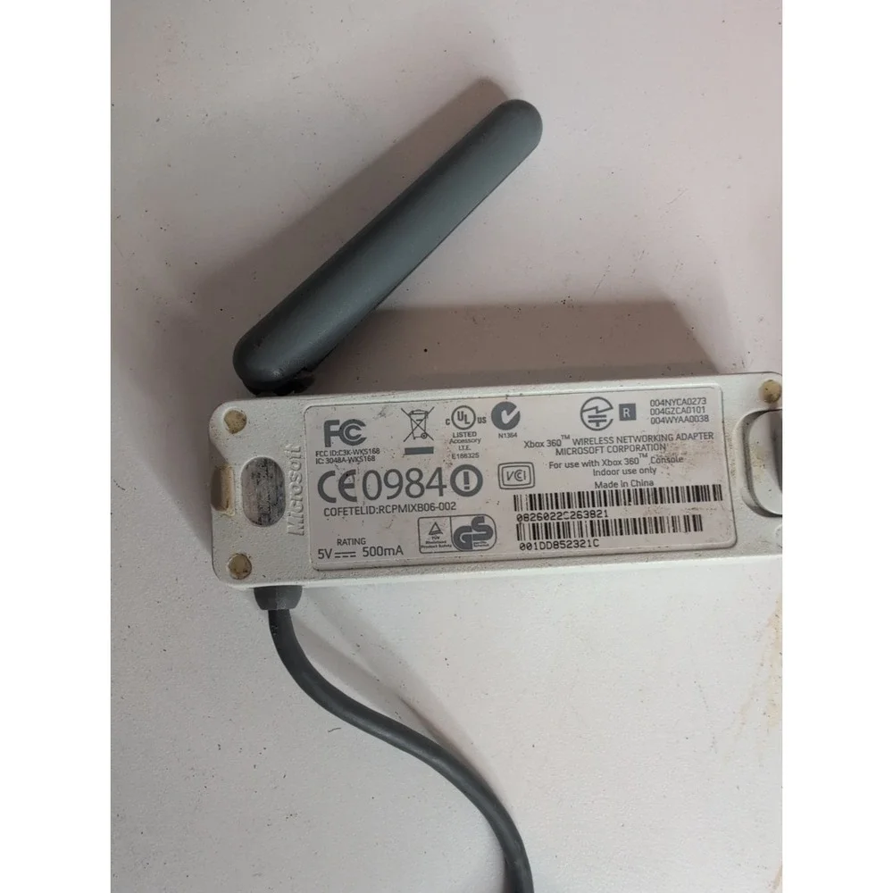 4 Official Microsoft Xbox 360 Wireless Network Adapter Wi-Fi Single Antenna OEM